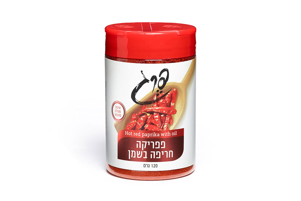 פפריקה חריפה בשמן זית